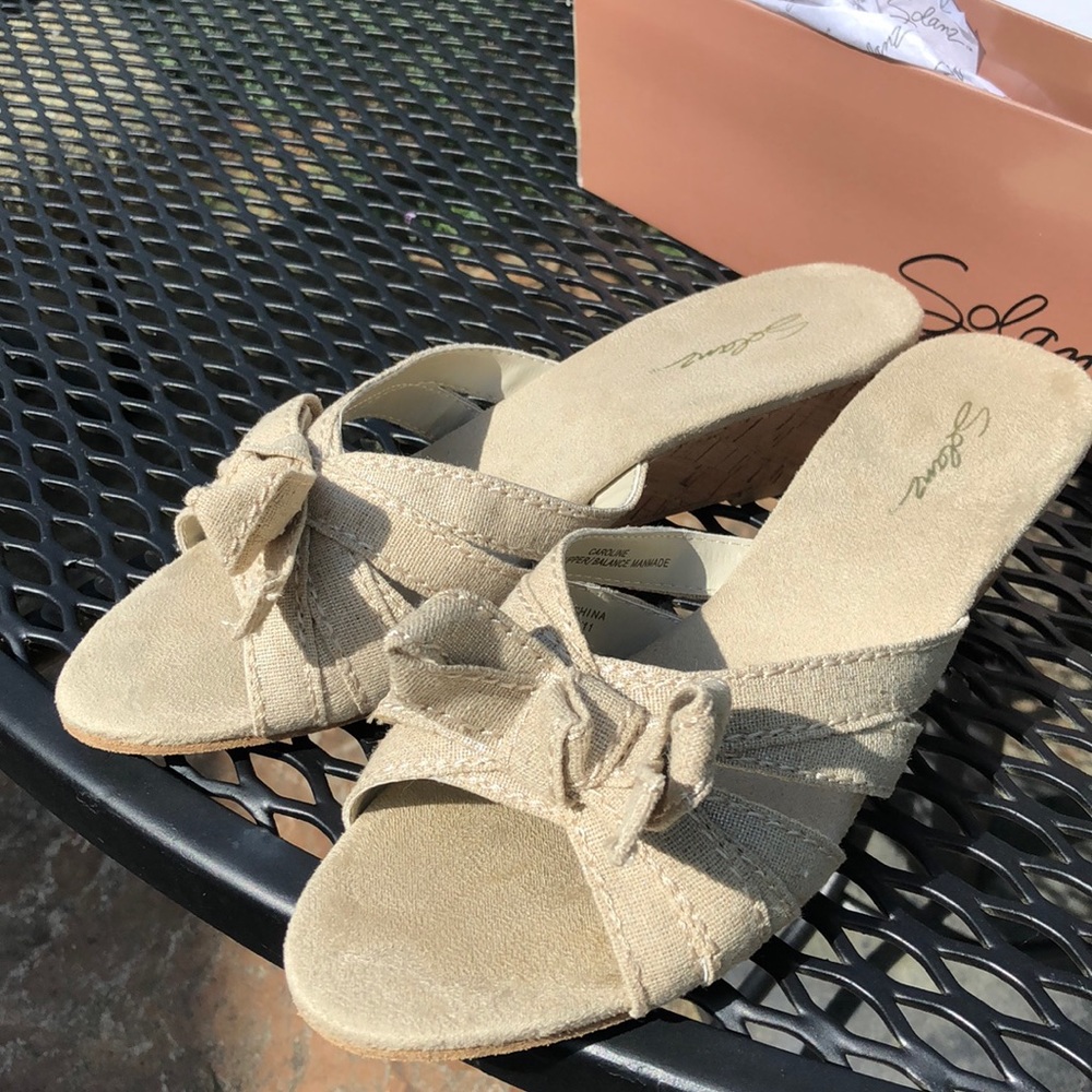 Dolan’s Wedge Caroline Sandals Size 9 (Tan)